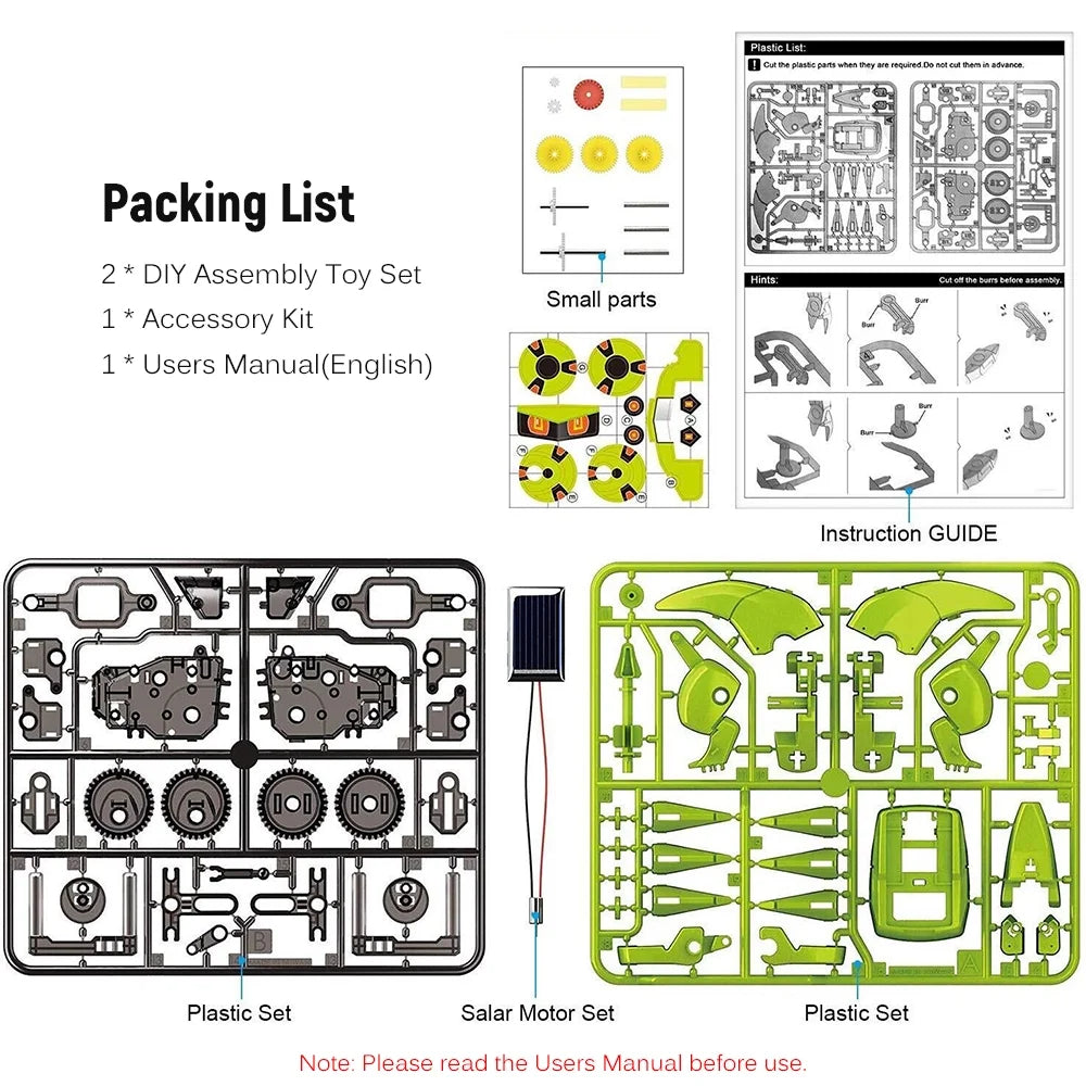 3 in 1 Solar Robot DIY STEM Science Toy Assembly Model K713