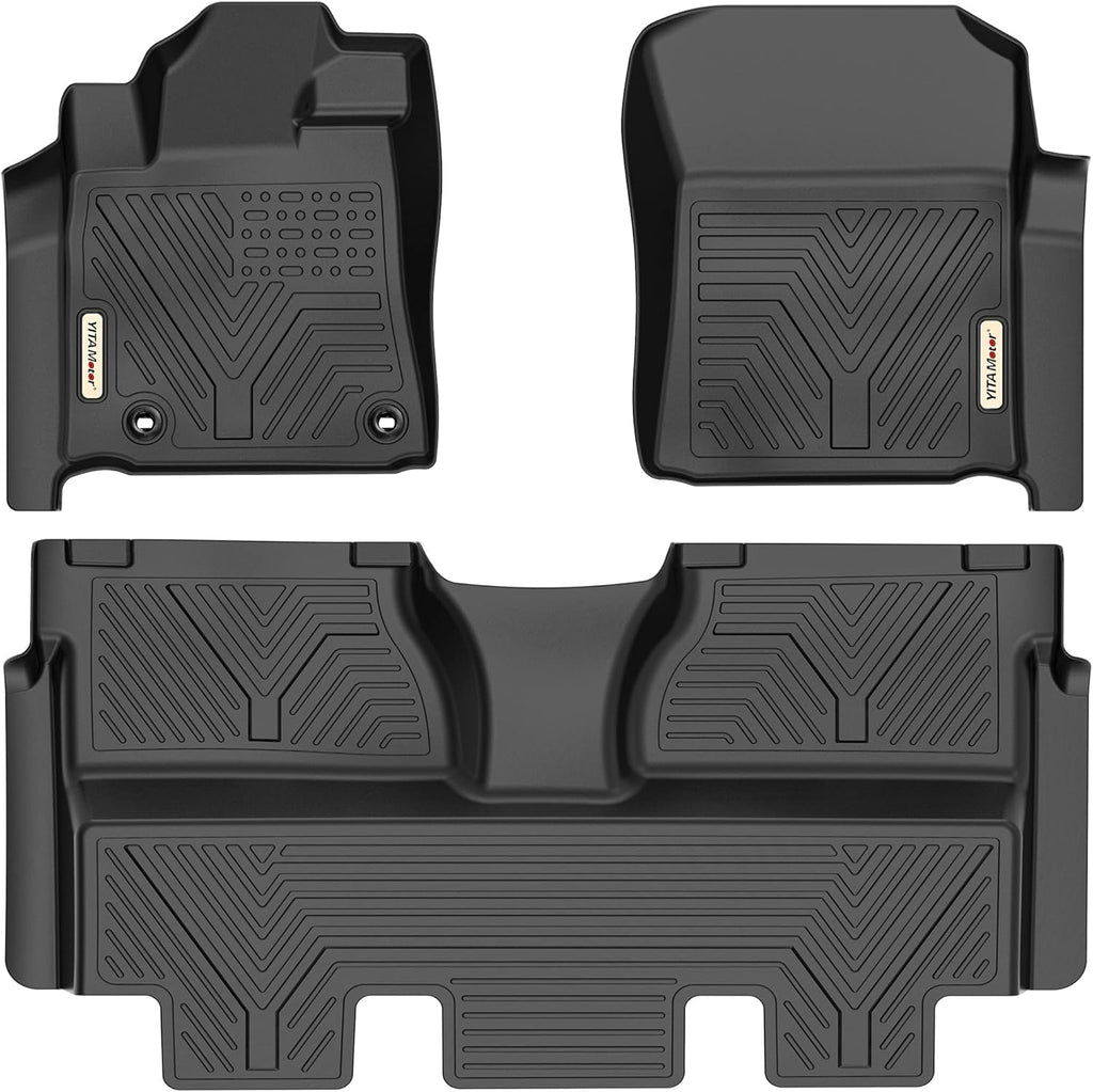 Black TPE Floor Liners for Toyota Tundra CrewMax Cab L621