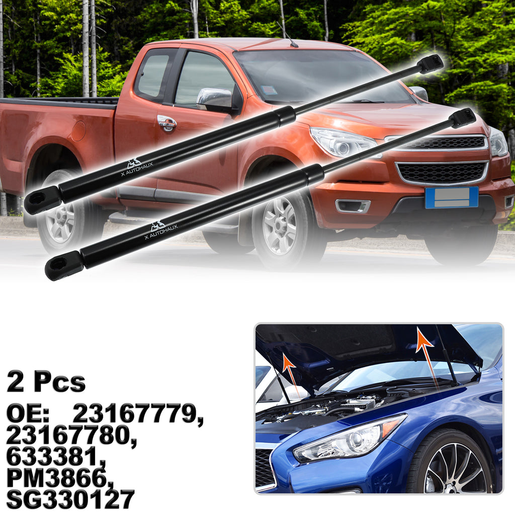 2 Pcs Front Hood Gas Lift Supports Struts Shocks W191