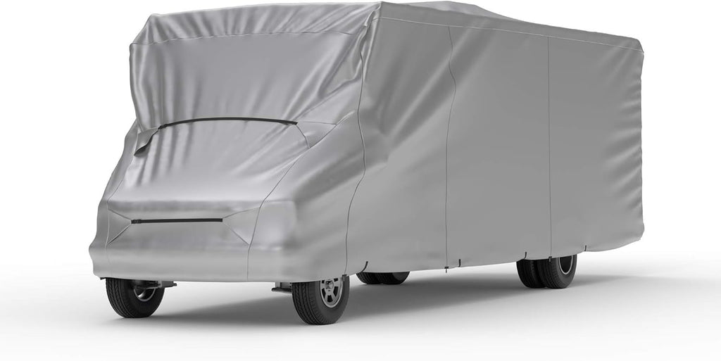 Weatherproof RV Cover for Class C RV 34' - 36' Long with Fleece Lining, Cable Lock, Storage Bag & Wind Straps A965393