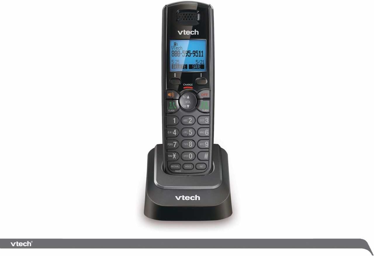 Black 2-Line Expandable Cordless Phone with Accessory Handset Y6783