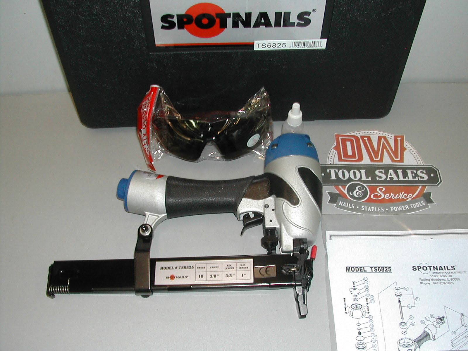 18-ga Med Crown Stapler with Case and Safety Glasses J255642