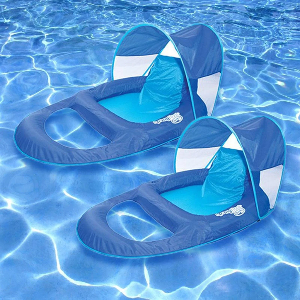 2 Pack Pool Float Recliner with Canopy L3197