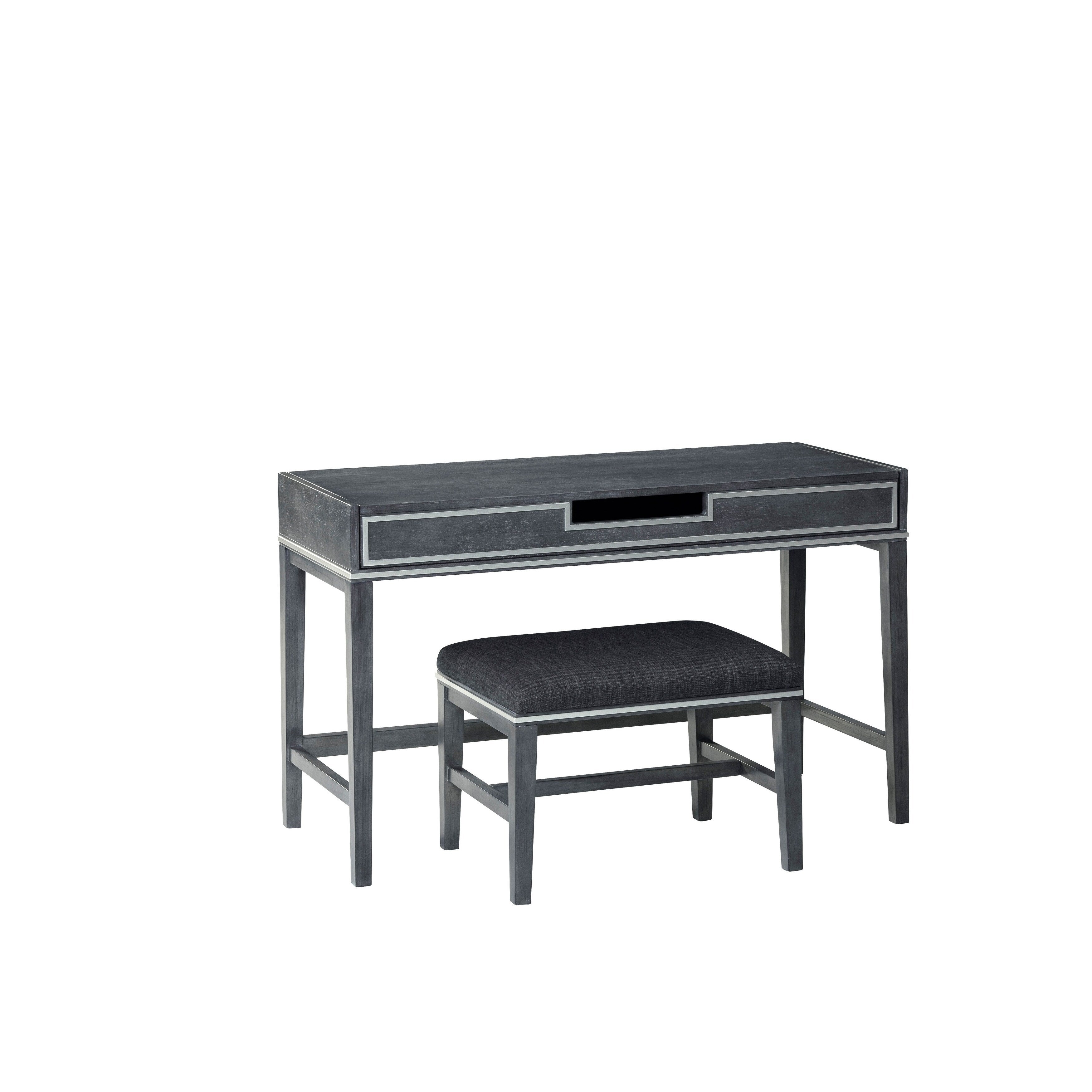 Slate Gray Vanity and Stool I3752