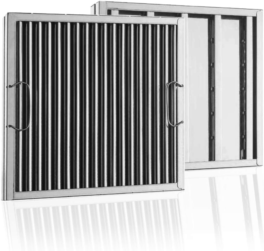 16 x 16 Stainless Steel Baffle Restaurant Hood Filter L187751