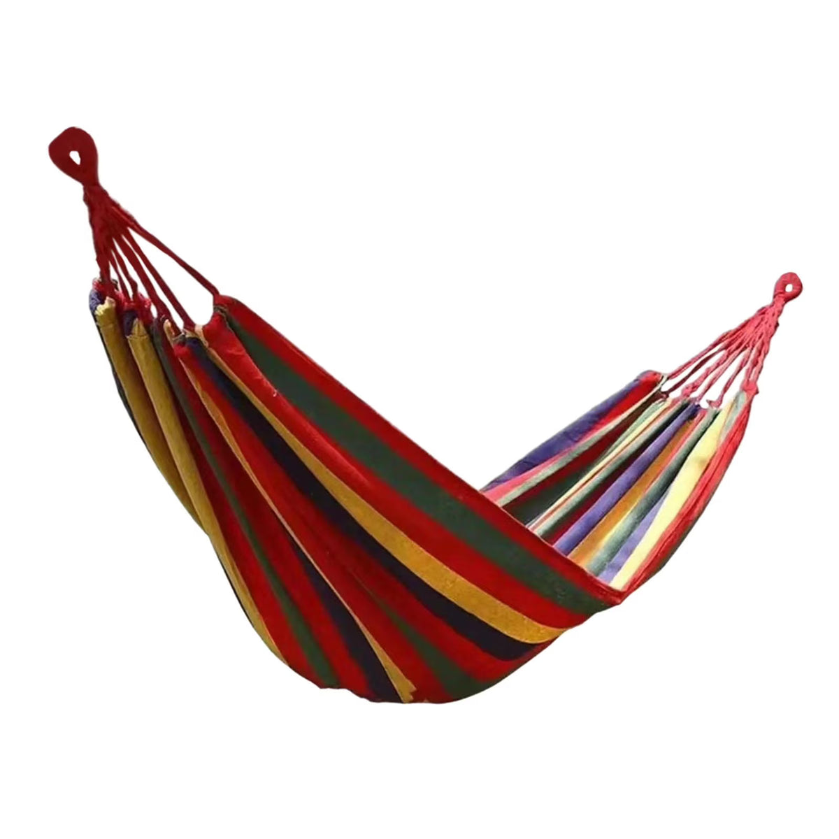 Red Canvas Camping Hammock 190x150cm C7916