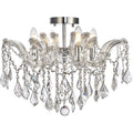 4 Light Chrome Flush Mount Crystal I548714