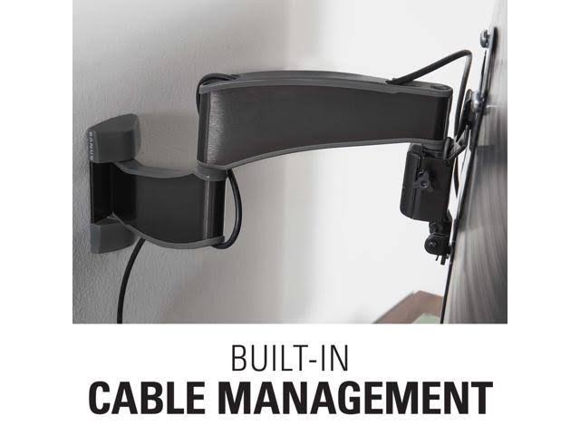Small Full-Motion TV Mount for 19 inch-40 inch, Black Q5777