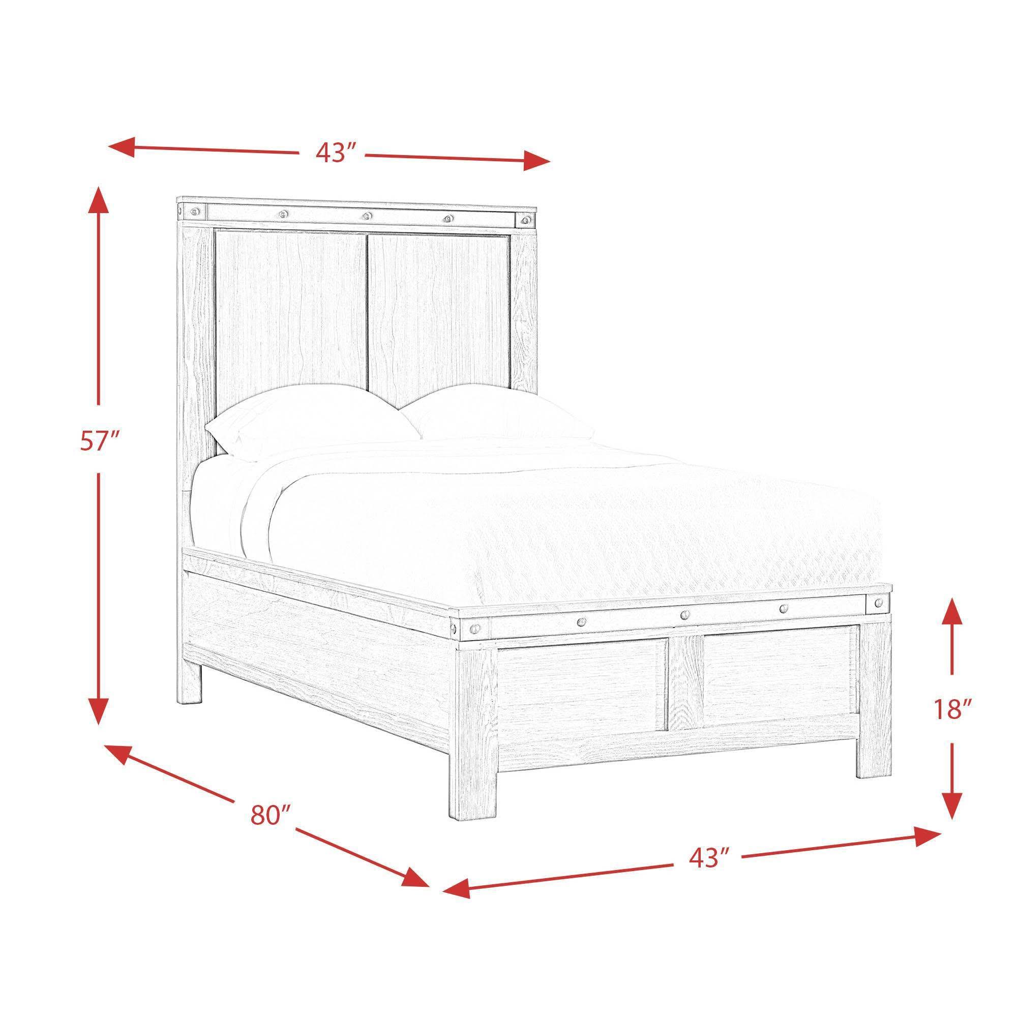 Twin Panel Bed U55601