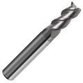 9mm 3 Flute 45° Helix Carbide Plain Shank End Mill Bright Uncoated L283277