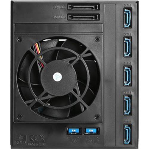 3x5.25x22 to 4x3.5x22 12Gb/s Cage Blue F4892