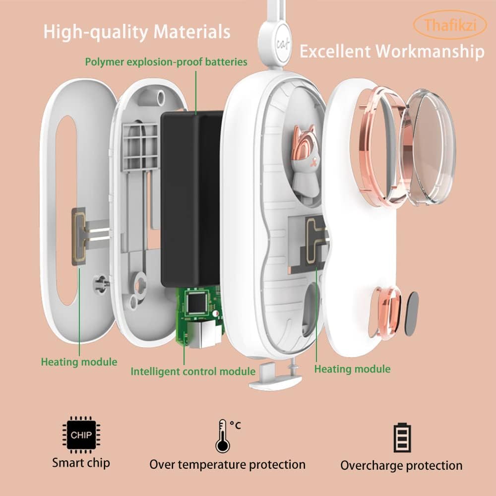 10000mAh Rechargeable Hand Warmer Power Bank with Digital Display J96242