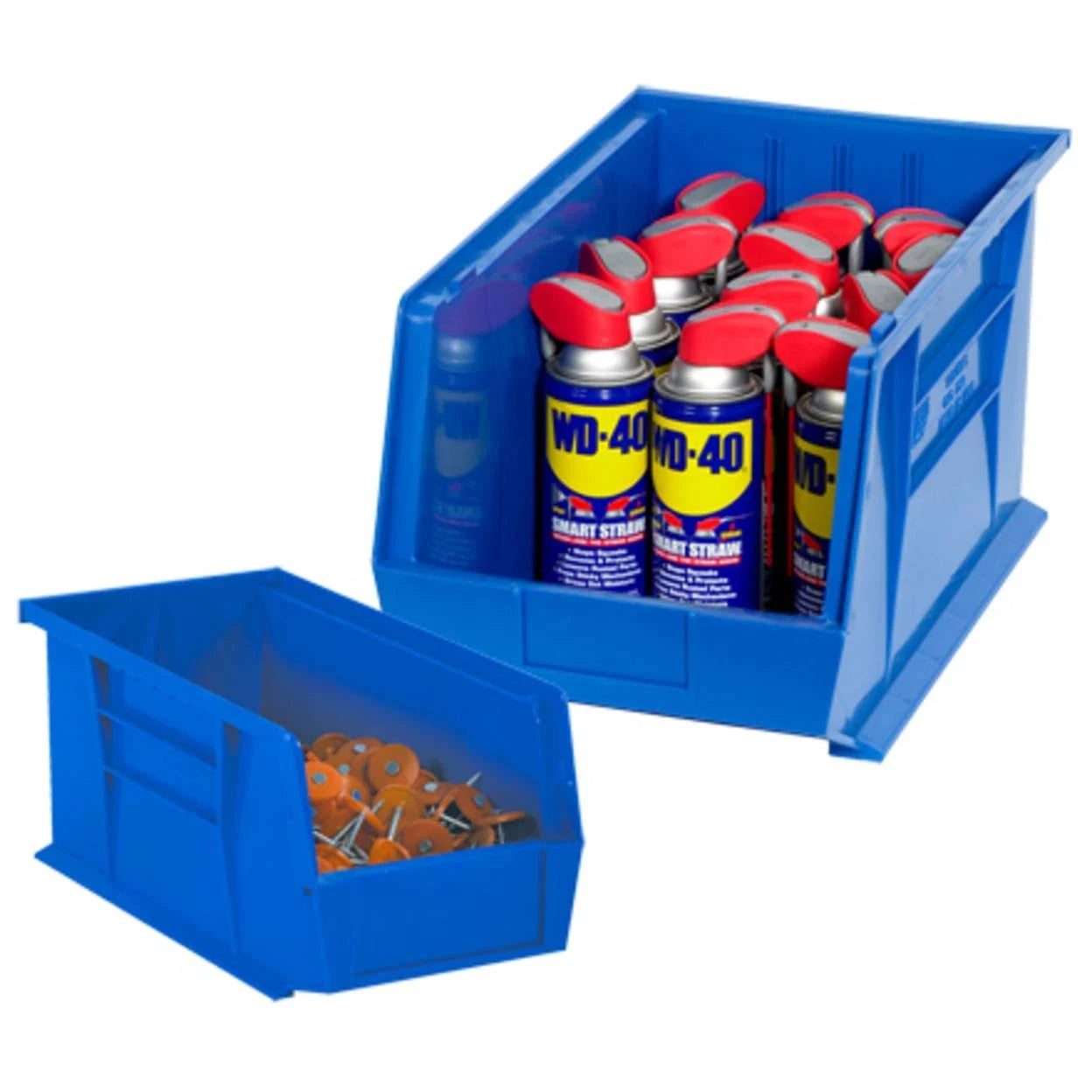 Blue Plastic Stack & Hang Bin Boxes case/24 C6572