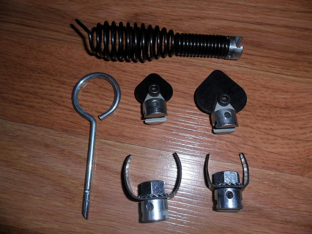 Drain Cleaner 6 Piece Bit Set with 5/8" Cable End, Pack of 2 S6511