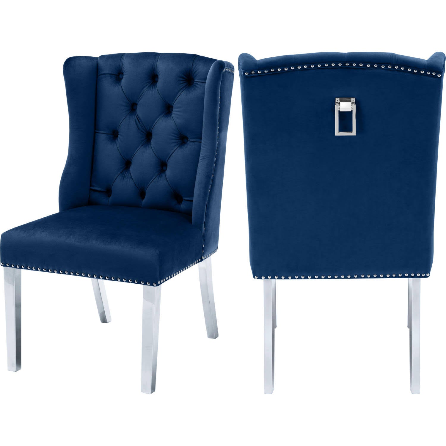 Navy Velvet Dining Chair (Set of 2) M541997