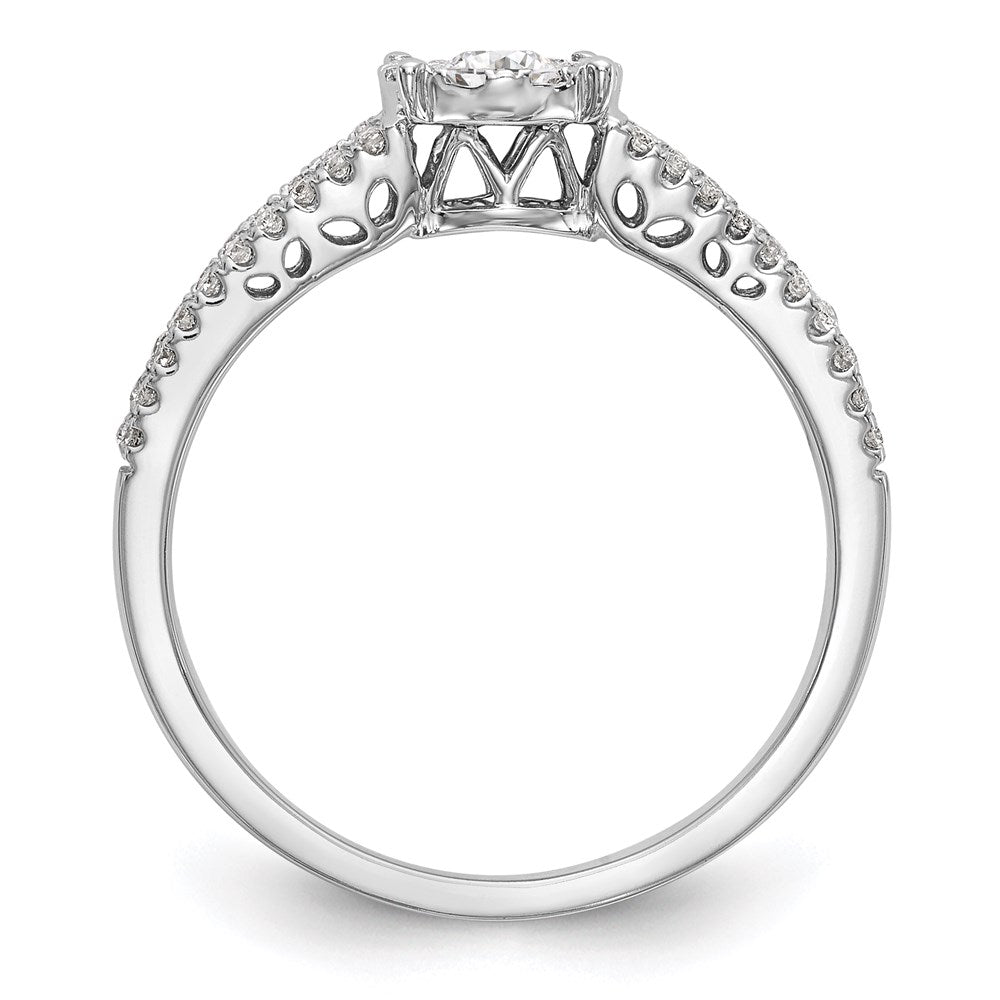 14K White Gold Diamond Ring D80820