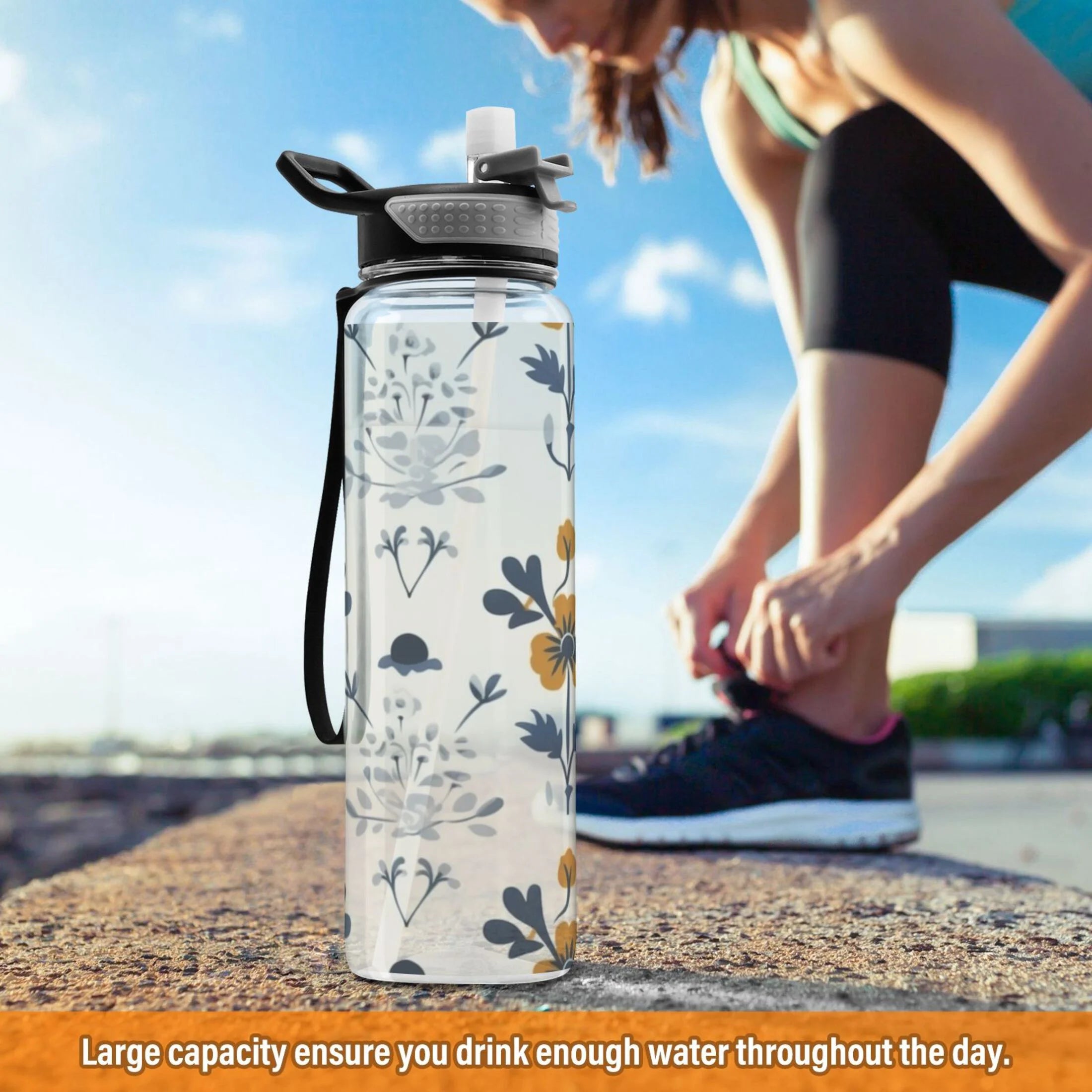 32oz Tritan Leakproof Sports Water Bottle with Straw K155551