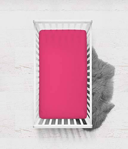 Pink Fuschia Crib Fitted Sheet R4294
