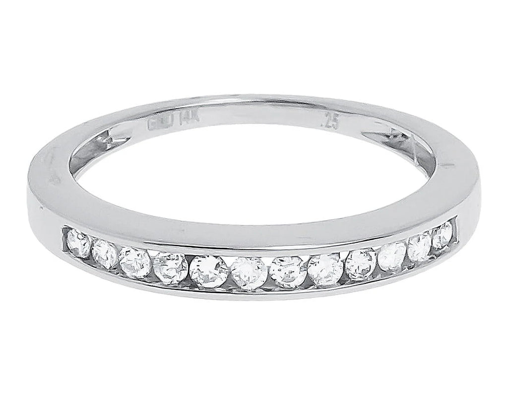 3mm White Gold Wedding Band O900