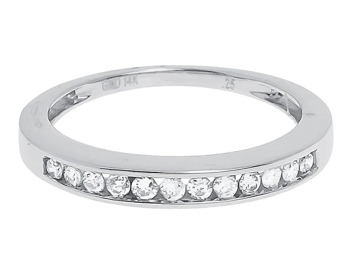 3mm White Gold Wedding Band O900