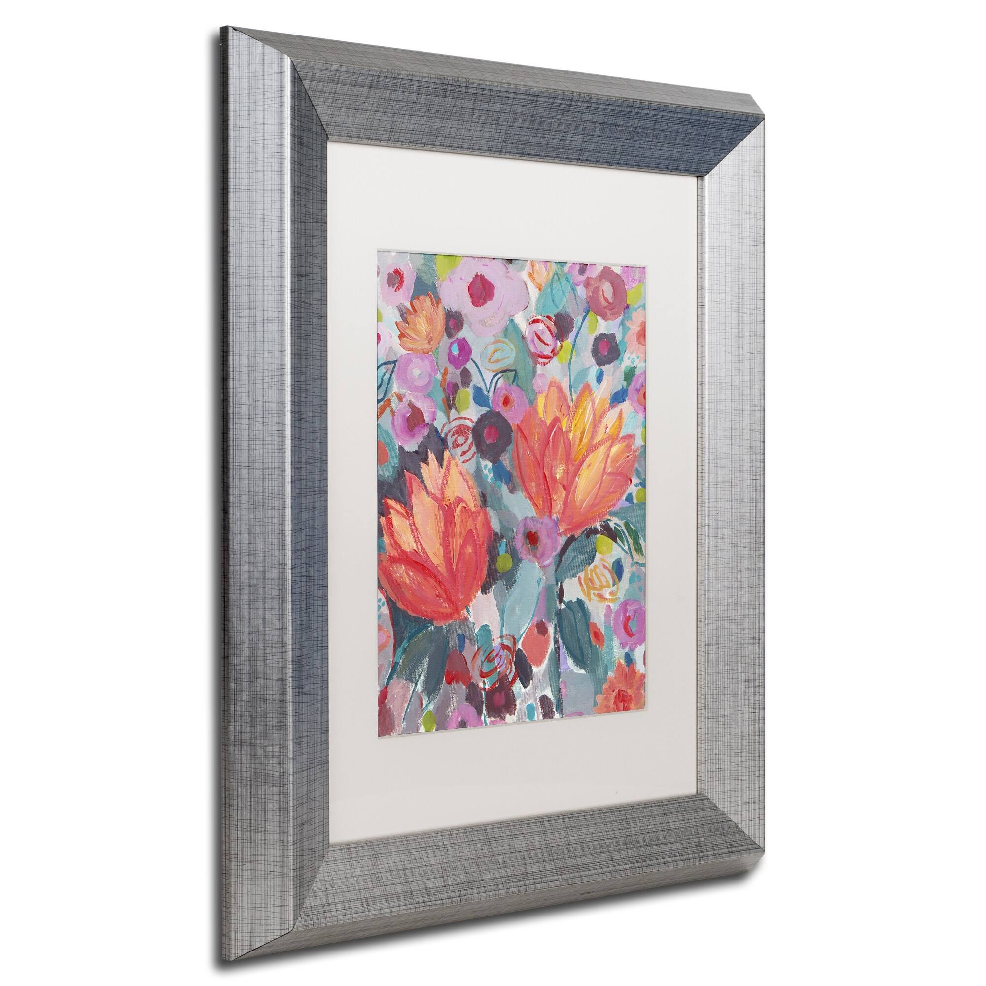 Silver Matted Framed Art Z8851