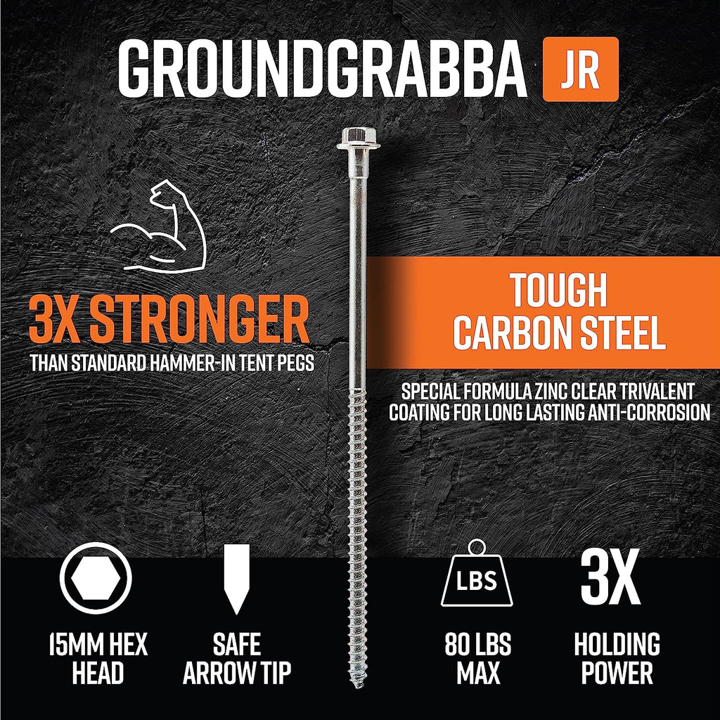 11 Inch 12 Pack Heavy Duty Screw-in Ground Anchors F462105