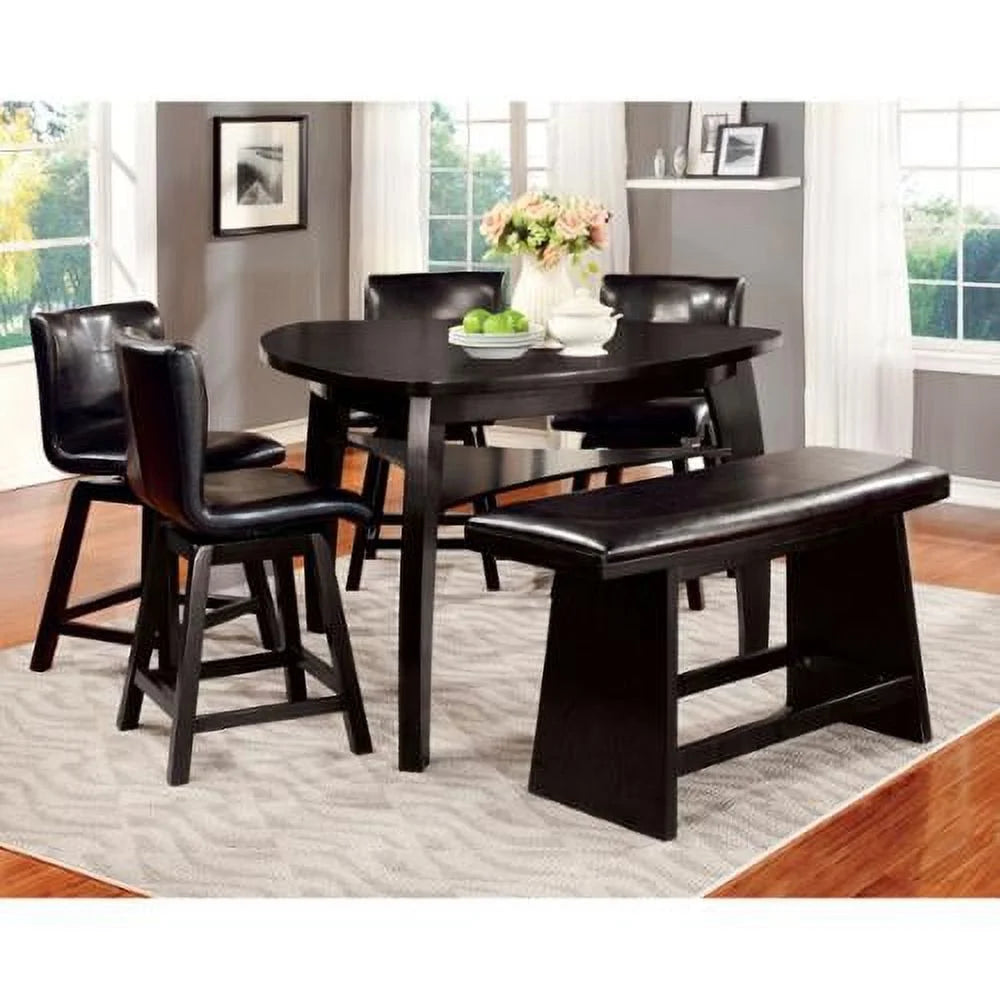 Black Counter Height Chairs Set of 2 W253559