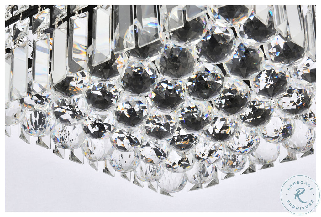 Black Flush Mount Light U40432