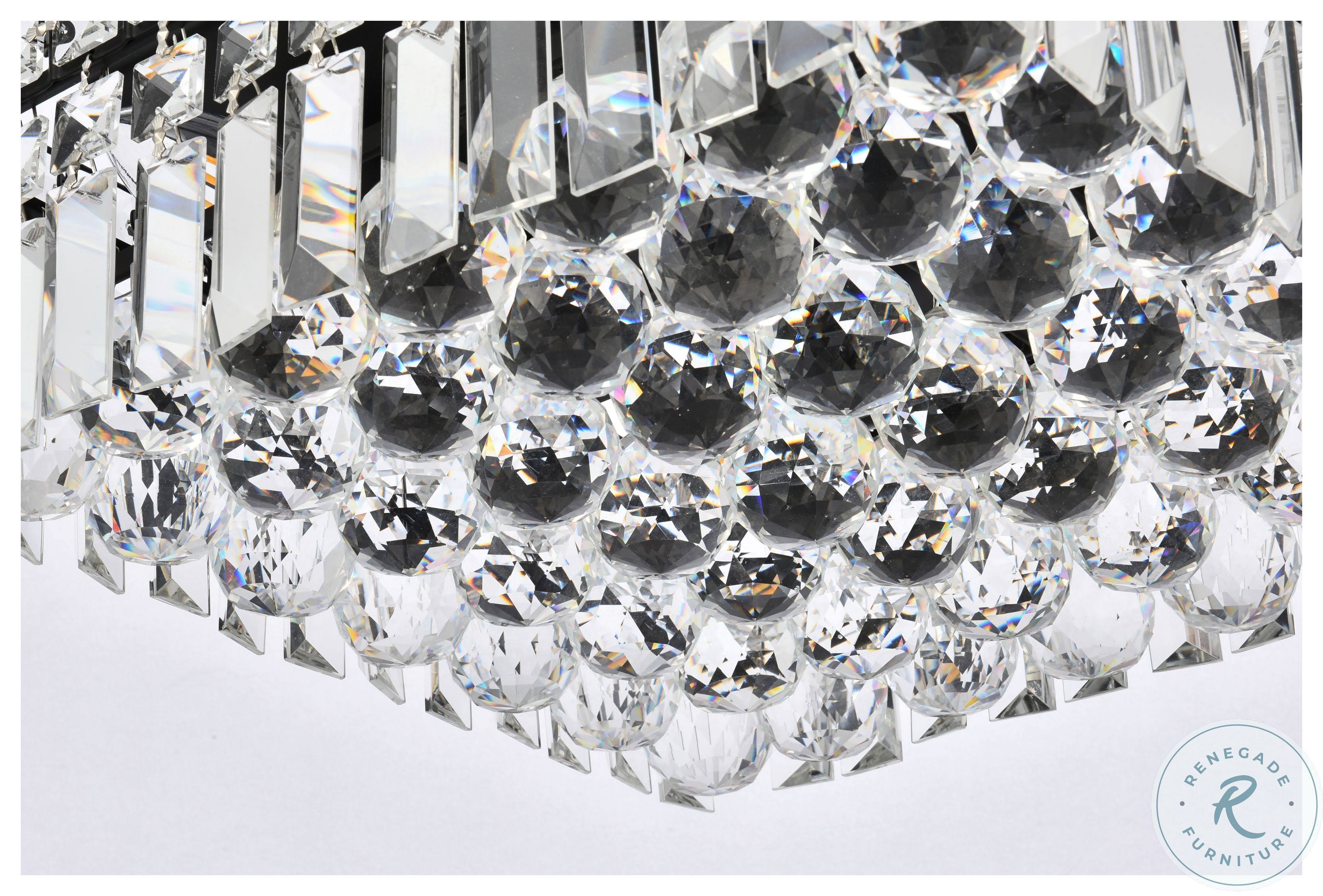 Black Flush Mount Light U40432
