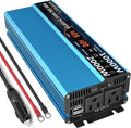 Pure Sine Wave Power Inverter 1000W DC 12V to AC 110V 2 AC Outlets 3.4A USB X796