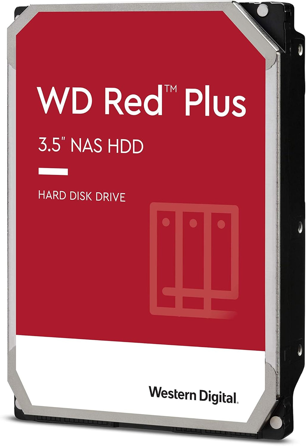 6TB WD Red Plus NAS Internal Hard Drive HDD - 5640 RPM, SATA 6 Gb/s, CMR, 128 MB Cache, 3.5 W2742