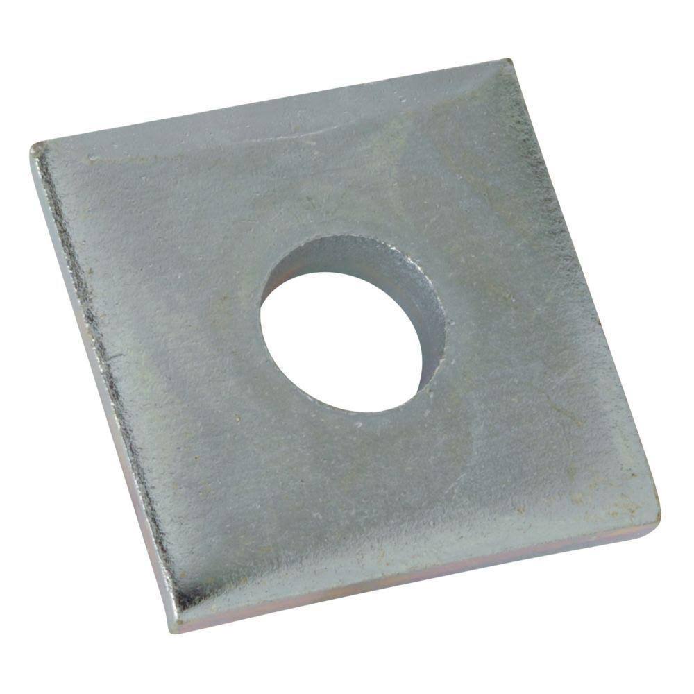1/2 in. Square Strut Washer - Silver Galvanized (50 Total Pieces) Y966332