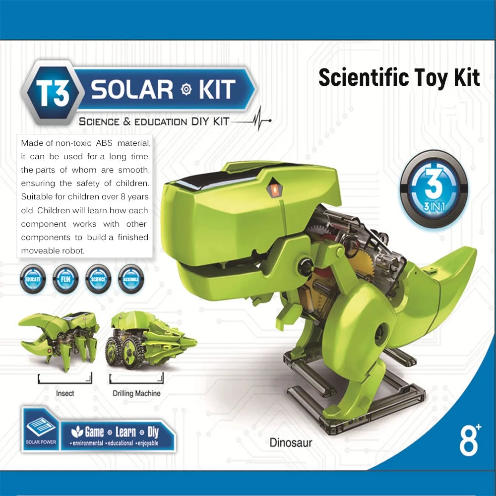 3 in 1 Solar Robot DIY STEM Science Toy Assembly Model K713