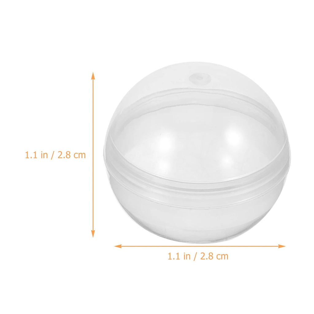 500 pcs Clear Plastic Fillable Balls S306