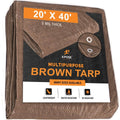 Brown Poly Tarps 20 x 40 - Case of 2 S361789