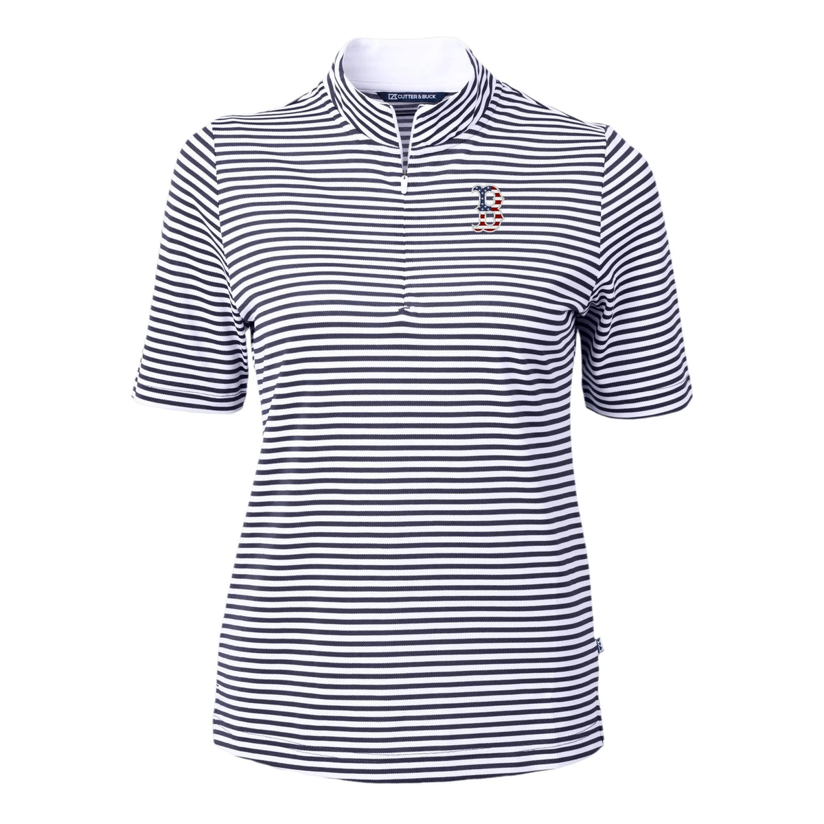 Navy Recycled Quarter-Zip Pullover Top B4193