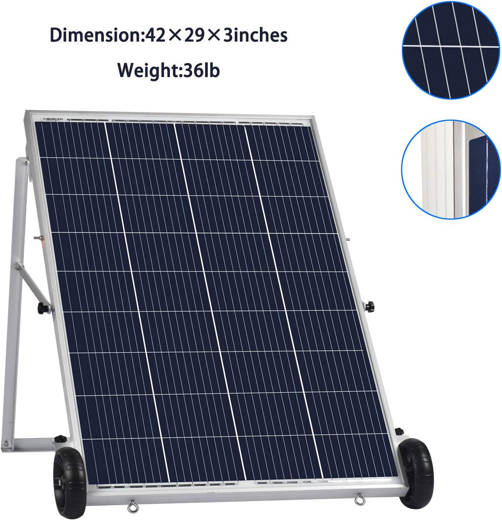 1800W Pure Sine Wave Off-Grid Generator + 100W Solar Panel E1845