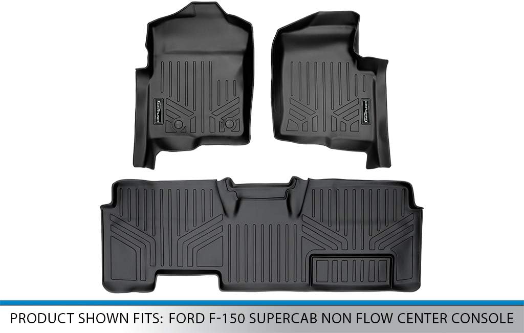 2 Row Black Floor Mats Set G1755