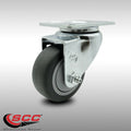 Thermoplastic Rubber Swivel Top Plate Caster - 3x22 Wheel - 210 lbs. T55662