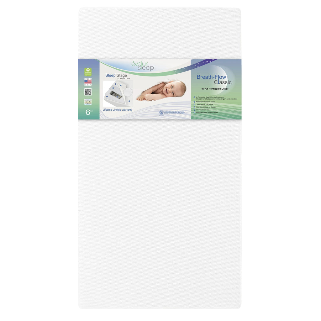 White Innerspring Crib & Toddler Mattress A28163