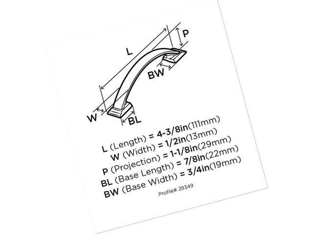 Satin Nickel Cabinet Pull B4243