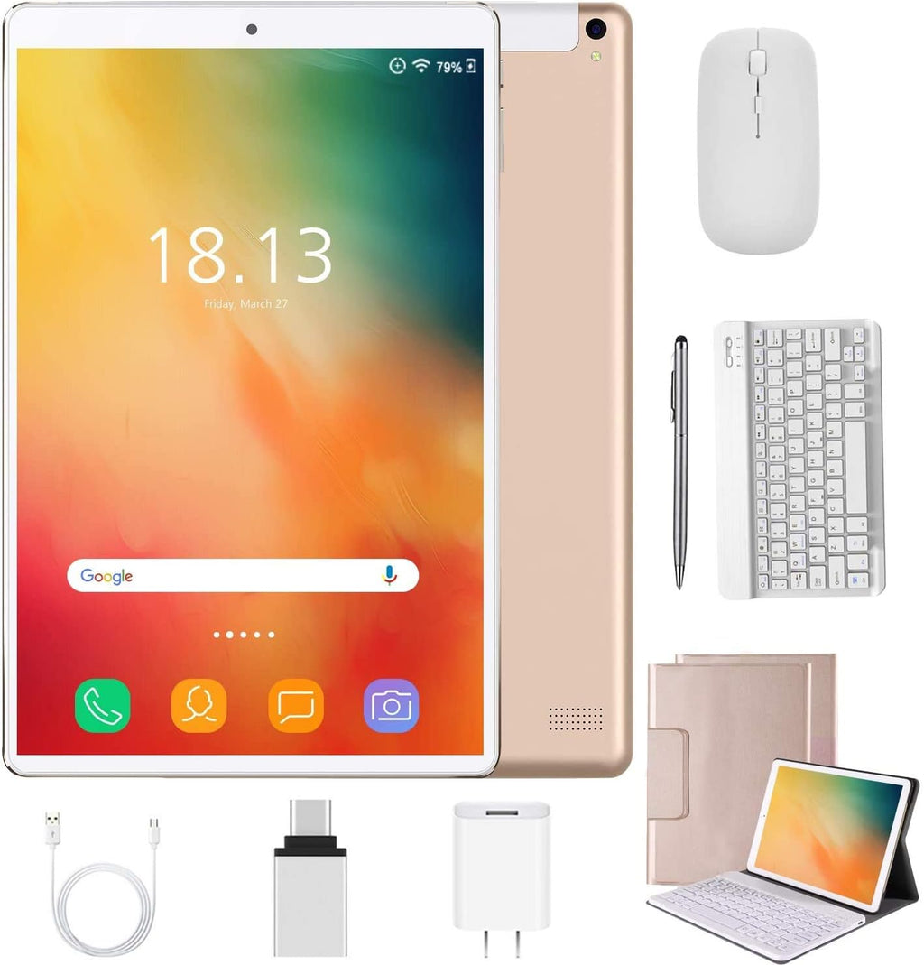 2 in 1 Tablets 10 Inch with Wireless Keyboard Case Z60219