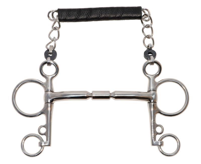 Mullen Barrel Pelham Bit 4 in Cheeks R28188