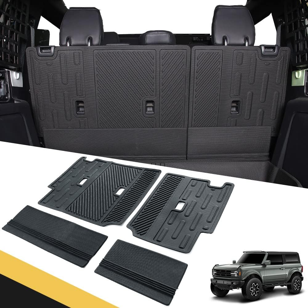 Rear Seat Back Mat Pack of 2 Waterproof Cargo Liner P1747