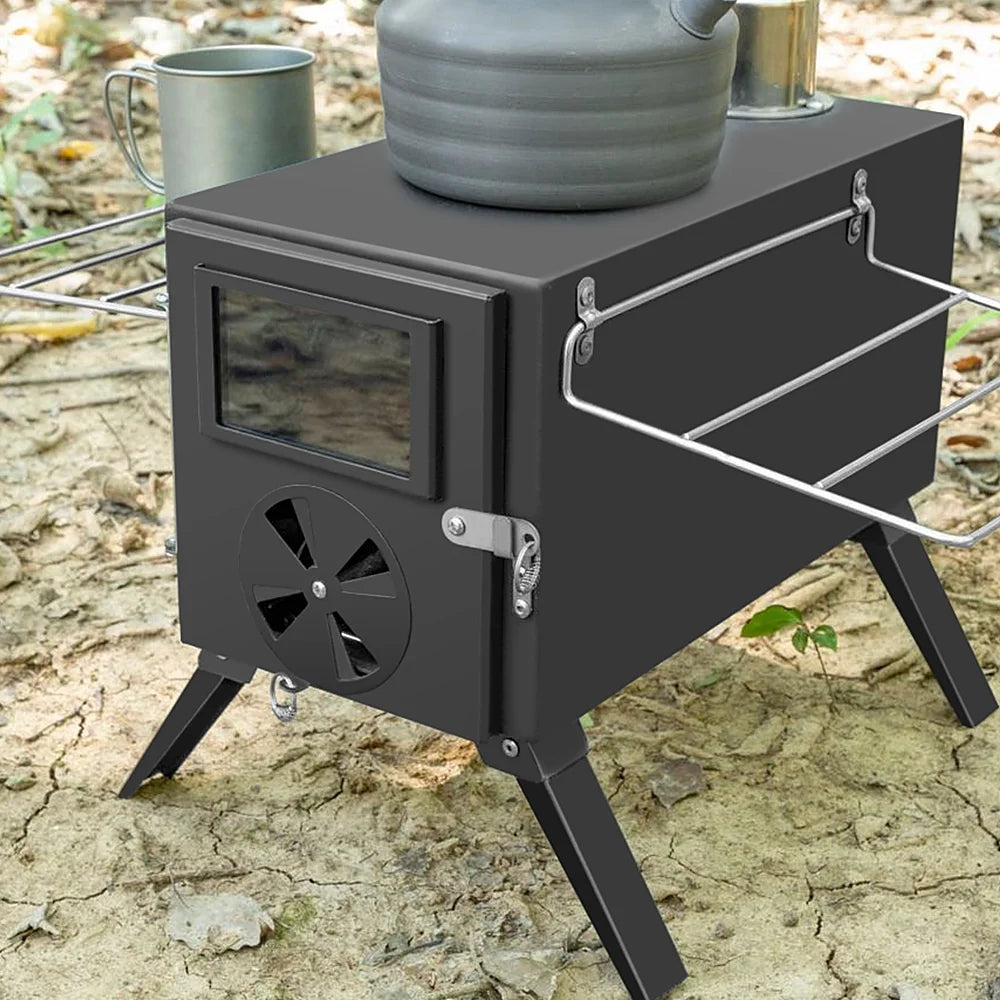 Portable Wood Burning Stove for Cooking and Heating F8255