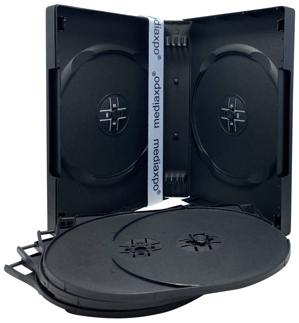 100 Black 9 Disc DVD Cases D850