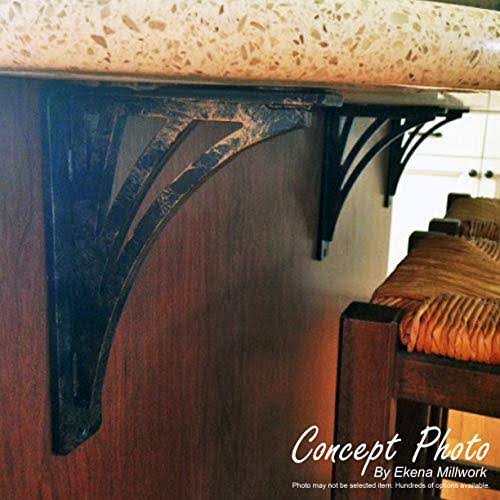 Antiqued Silver Wrought Iron Bracket O1258