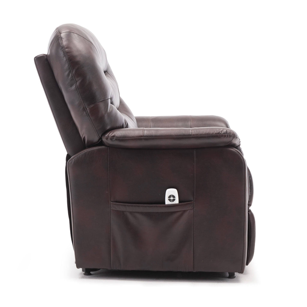 Midnight Blue Faux Leather Recliner Lift Chair E922709