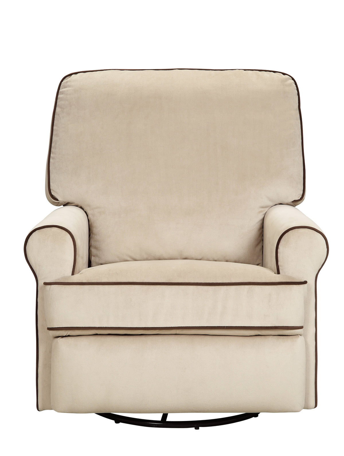 Tan Fabric Swivel Glider Recliner E716286