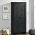 Black Oak 4 Shelf Storage Cabinet H768929